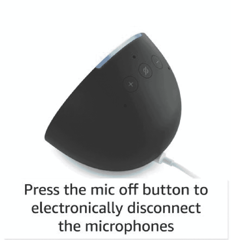 Amazon Pop Compact Smart Speaker with Alexa (Charcoal)