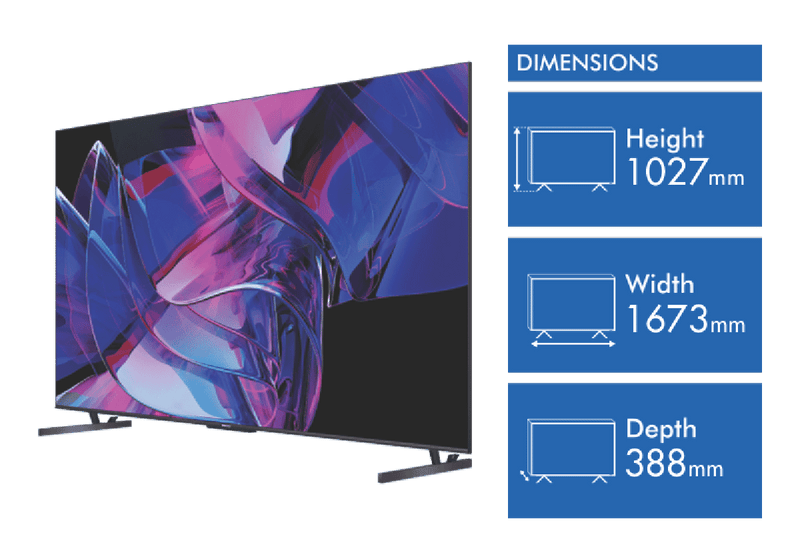 Hisense 75" U7KAU 4K ULED Mini-LED QLED Smart TV 23