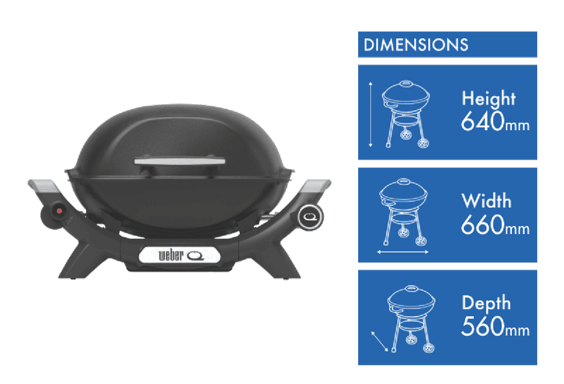 Weber Baby Q1000N LP Midnight Black