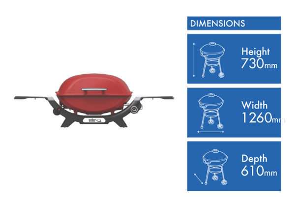 Weber Q 2000N LP Flame Red