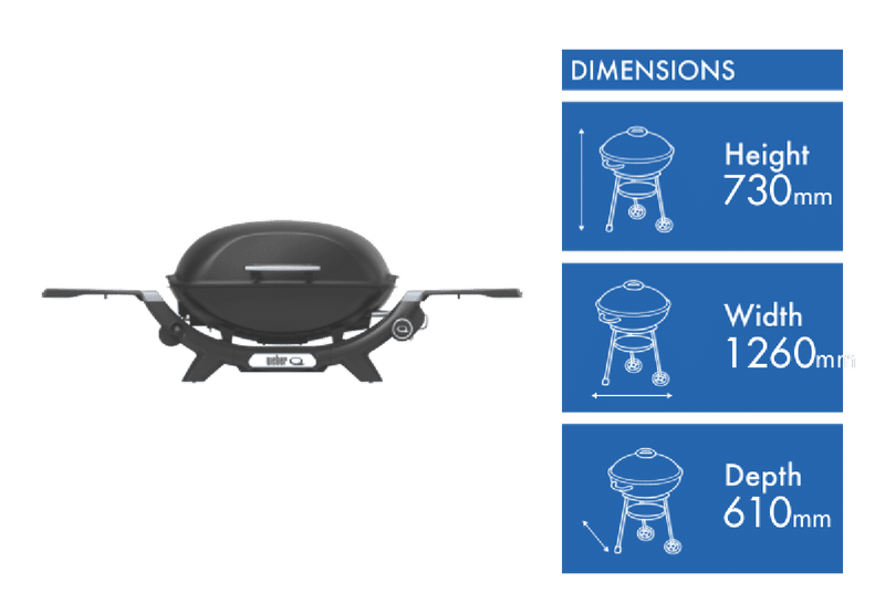 Weber Q 2000N LP Midnight Black