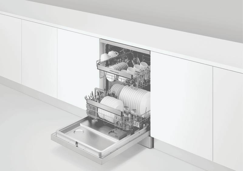 Fisher & Paykel Built Under Dishwasher Silver