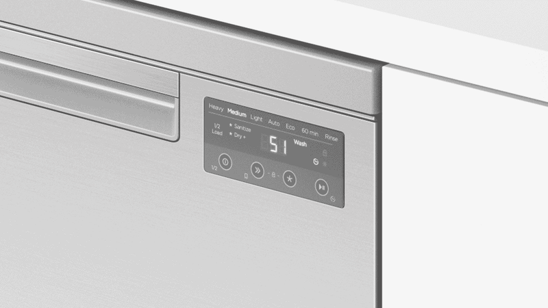 Fisher & Paykel Built Under Dishwasher Silver
