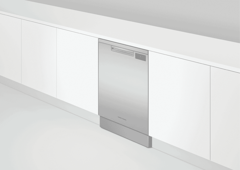 Fisher & Paykel Built Under Dishwasher Silver