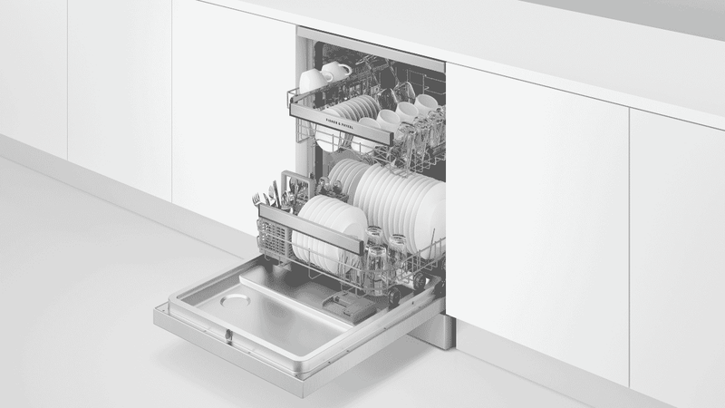 Fisher & Paykel Built Under Dishwasher Silver