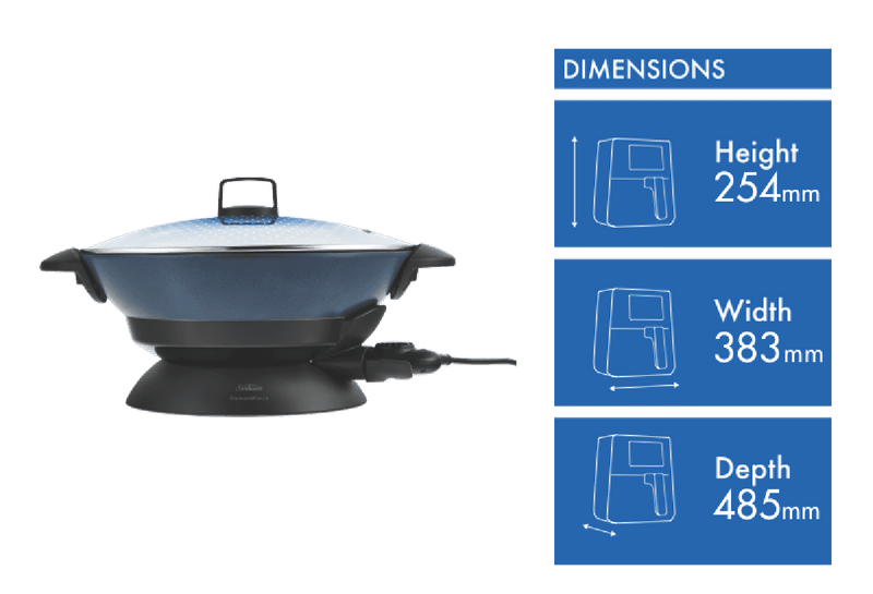 Sunbeam Professional 7.5 Litre Diamond Force Wok