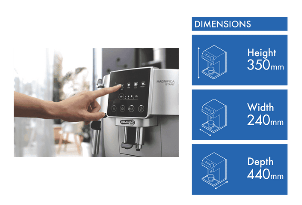 DeLonghi Magnifica Start Fully Automatic Coffee Machine Silver