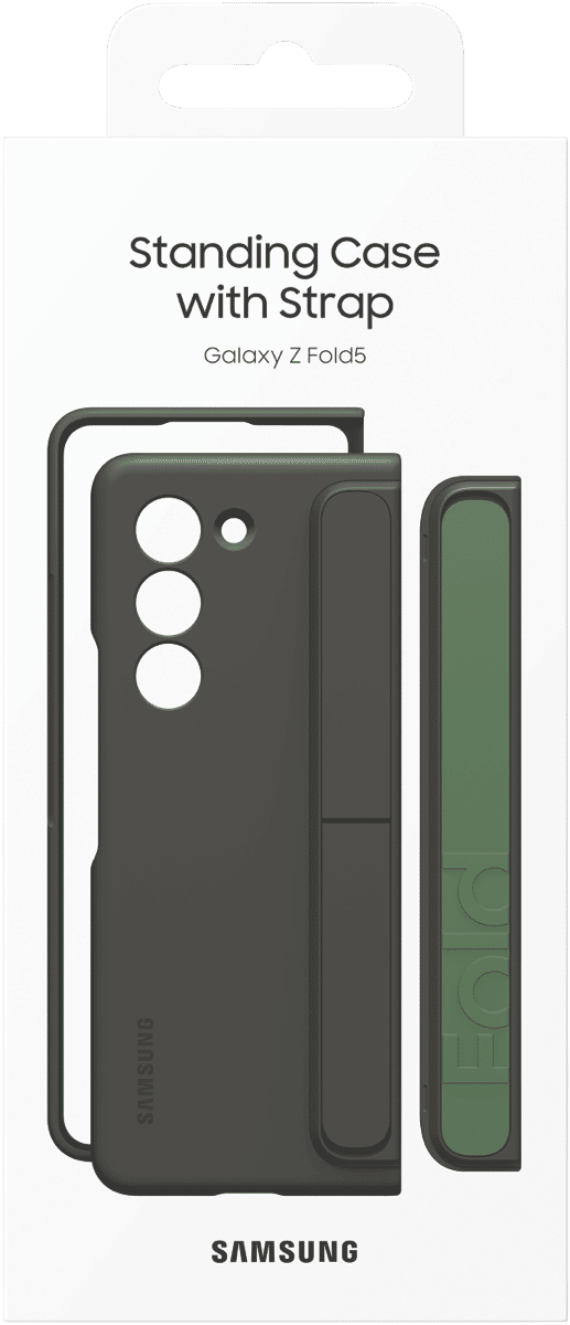 Samsung Galaxy Fold5 Standing Case w Strap Graphite