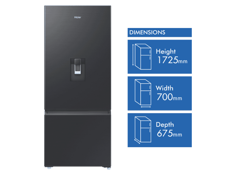 Haier 431L Bottom Mount Refrigerator