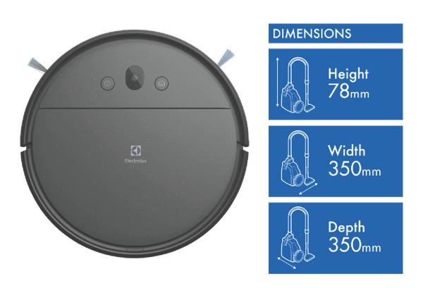 Electrolux UltimateHome 300 Robotic Vacuum + Mop & Cam