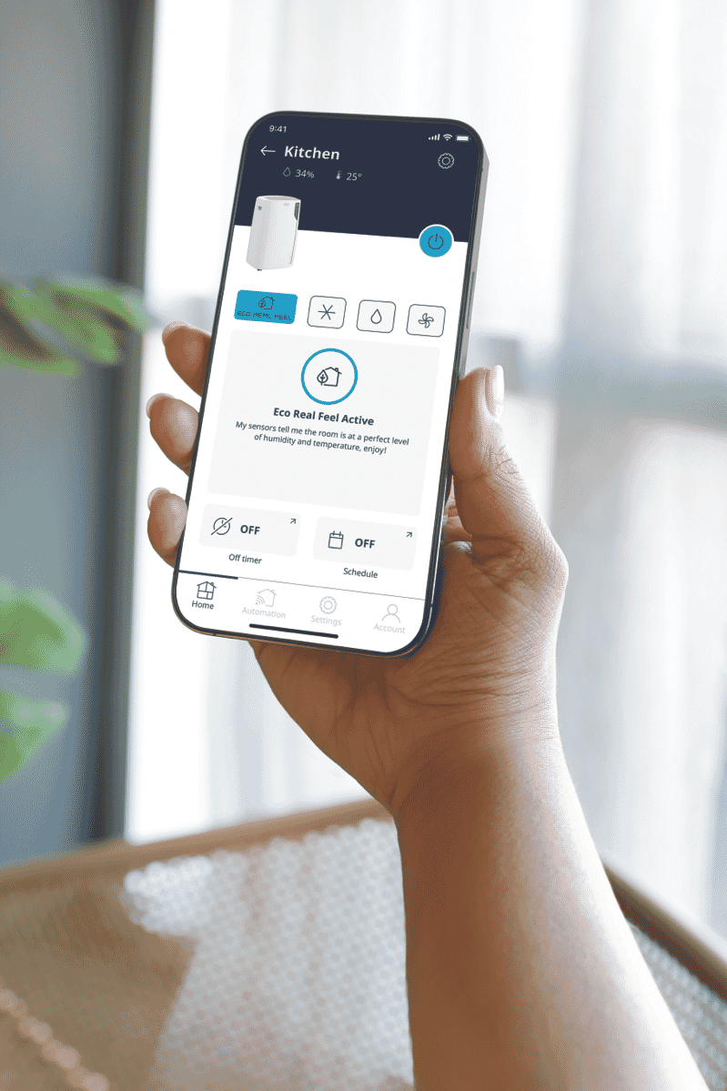 De'Longhi Pinguino Care4Me PACEL112CSTWIFI, Portable Air Conditioner 2.9 Kw, MyEcoRealFeel Technology, Natural Gas R290, Energy Class A+, Dehumidification 41L/24H, App and Voice Control, White - Layaway AU