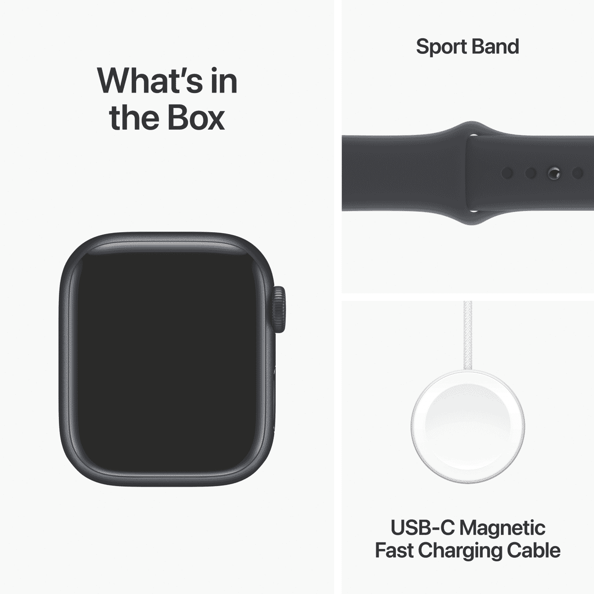 Apple Watch Series 9 GPS 41mm Midnight Aluminium Case with Midnight Sport Band - S/M - Layaway AU