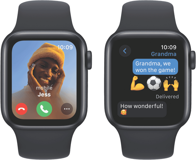 Apple Watch SE GPS 40mm Midnight Aluminium Case with Midnight Sport Band - S/M