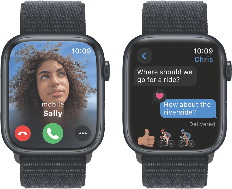 Apple Watch Series 9 GPS 45mm Midnight Aluminium Case with Midnight Sport Loop