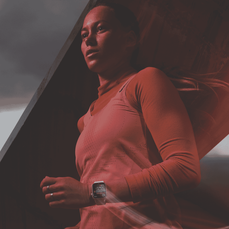 Apple Watch Series9 GPS + Cellular 41mm Pink Aluminium Case with Light Pink Sport Band - S/M