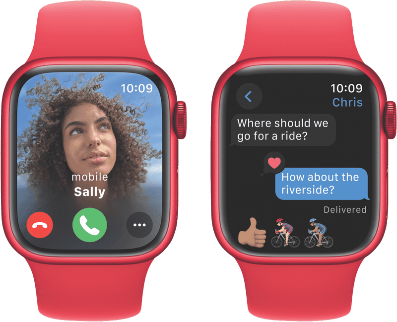 Apple Watch Series 9 GPS 41mm (PRODUCT)RED Aluminium Case with (PRODUCT)RED Sport Band - M/L