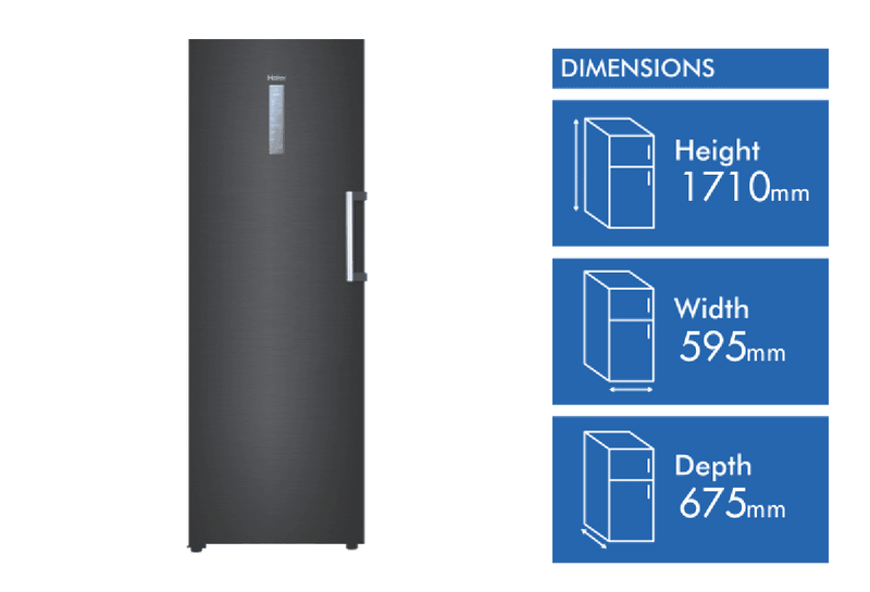 Haier 285L Vertical Hybrid Freezer