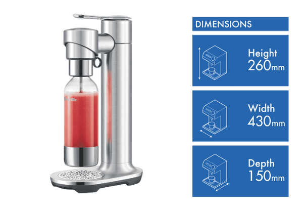 Breville The InFizz Fusion Sparkler Stainless Steel