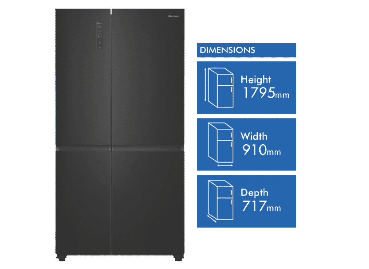 Hisense 652L Side By Side Refrigerator - Layaway AU