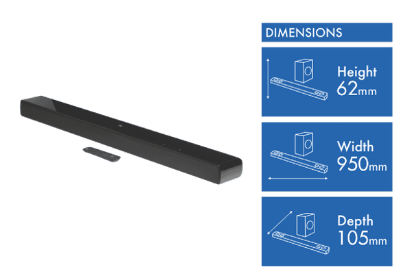 JBL SB120 2.0 Ch 110W Soundbar