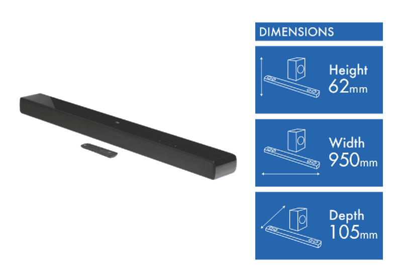 JBL SB120 2.0 Ch 110W Soundbar