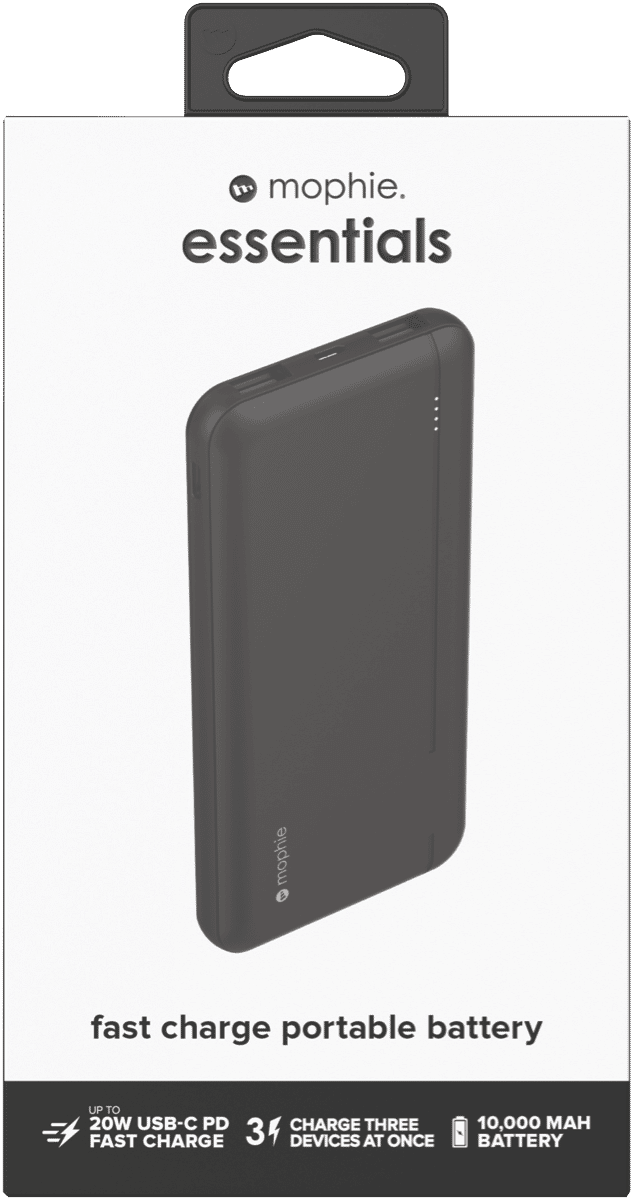Mophie Essential PowerStation 10K PD 20W-2A1C Black