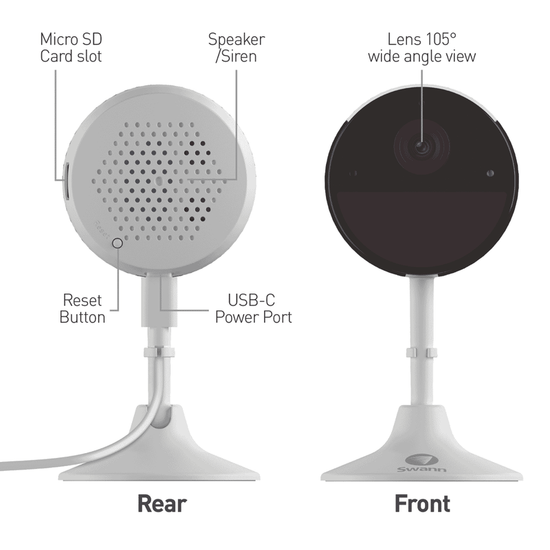 Swann 2K Indoor Powered WiFi Camera
