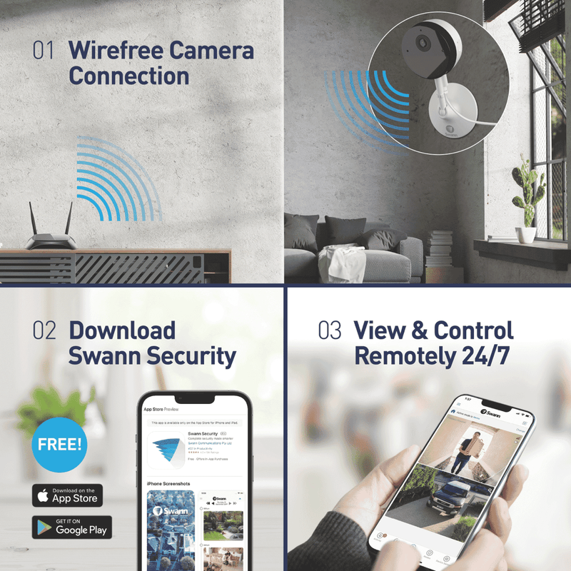 Swann 2K Indoor Powered WiFi Camera