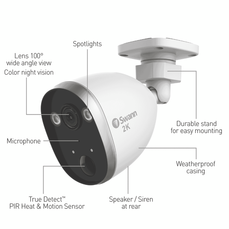 Swann 2K Outdoor Powered WiFi Camera