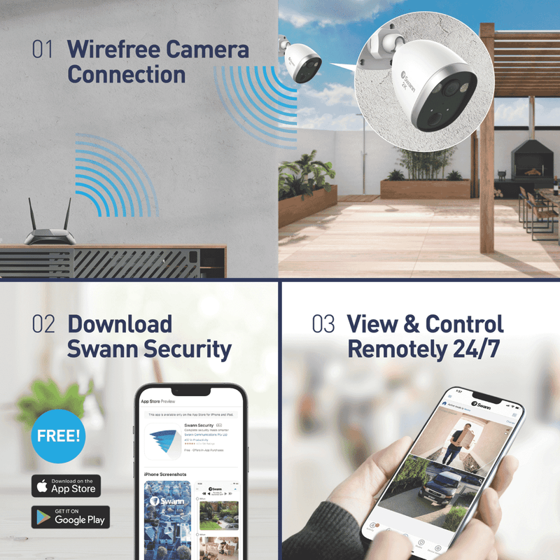 Swann 2K Outdoor Powered WiFi Camera