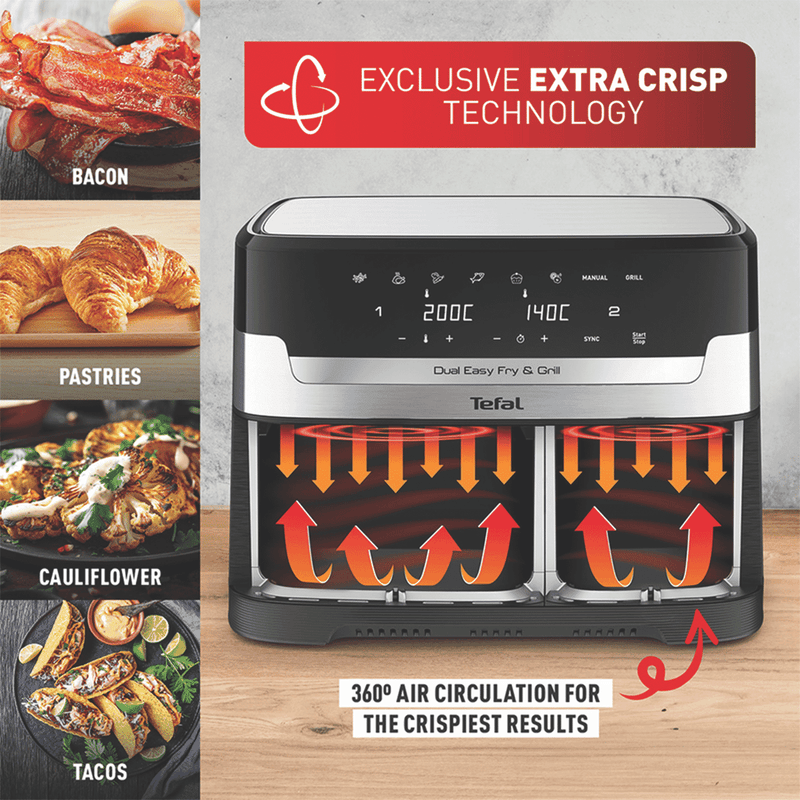 Tefal Dual Easy Fry And Grill XXL Air Fryer