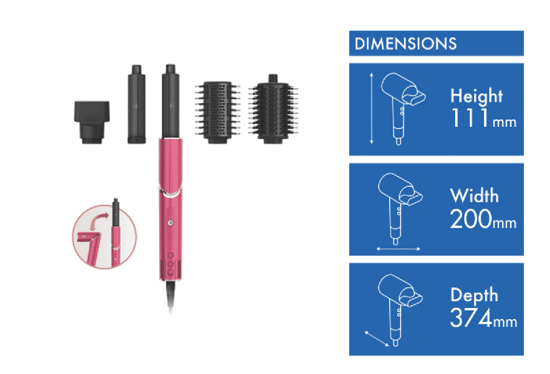 Shark Flex Style Air Styling and Drying System Limited Edition Malibu Pink