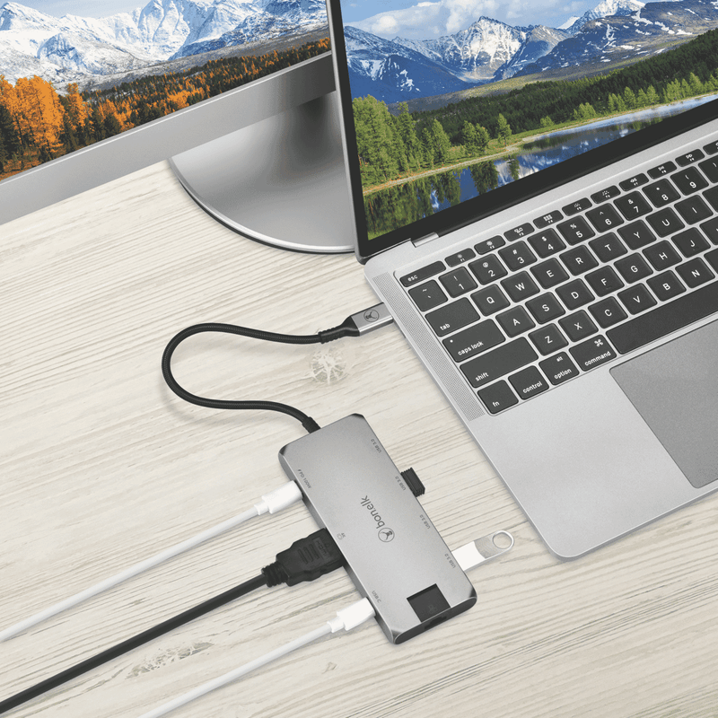 Bonelk Long-Life USB-C to 8in1 Multiport Hub (Space Grey)