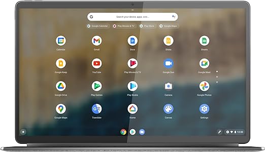 Lenovo IdeaPad Duet 5 Chromebook, Snapdragon 7c Gen 2, 4GB RAM, 128GB eMMC, 13.3 Inch FHD, Detachable Keyboard, Chrome OS, Storm Grey, 82QS000BAU