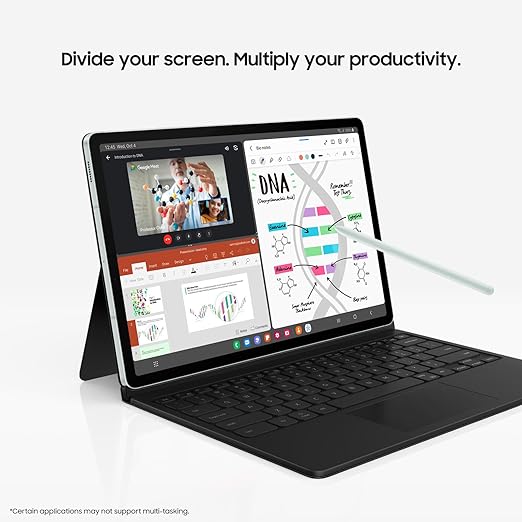 Samsung Galaxy Tab S9 FE Wifi Tablet 128GB Storage, Smooth Display, Long Lasting Battery, Included S Pen, Water and Dust Resistance, 2023, Grey
