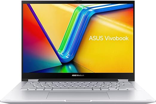 ASUS Vivobook Flip Laptop + Touch screen, 14.0-inch, Windows 11 Home, AMD Ryzen 5 5600H Mobile Processor, 512GB SSD, 8GB RAM, AMD Radeon Graphics Graphics, Cool Silver, TN3402QA-LZ054W