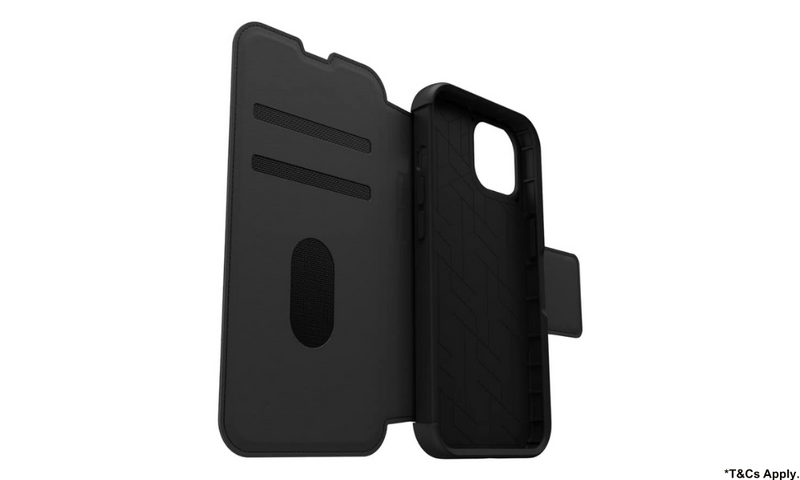 OtterBox Strada Mobile Phone Case for iPhone 14 - Black